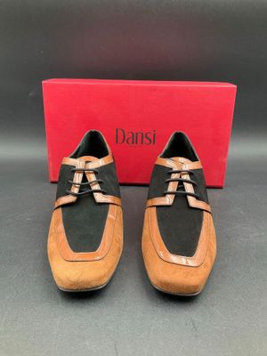 DANSI, cuir, pointure 40, noir / marron.