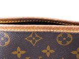 louis vuitton monogram canvas shoulder bag with gold hardware