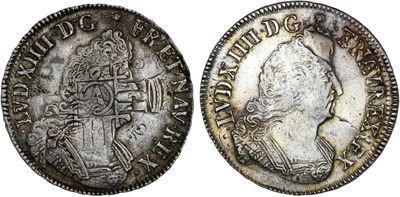 une pièce d'argent portant l'image d'un homme