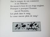 a black and white picture of a book with a poem on it