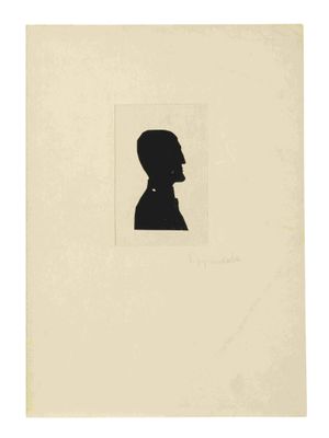 ARTISTE INCONNU, 20EME SIECLE Silhouette. Blok