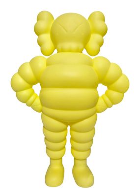 une image représentant un personnage gonflable jaune debout, les mains sur les hanches