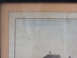 a picture of an old picture of a farm in the country
