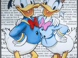Donald et Daisy s'étreignent pour se consoler