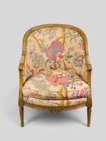 Paire de bergères gondoles, assise enveloppante, accotoirs à… (photo 2)