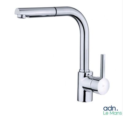 a close up of a faucet on a white background