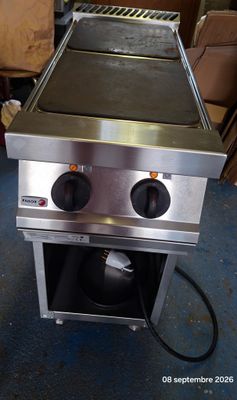an image of a commercial gas range with two burners