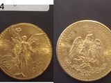 deux images d'une pièce d'or sur laquelle figure un ange au recto et un ange au verso