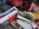 a pile of assorted items sitting on a pallet