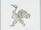 an image of a drawing of a bird on a piece of paper