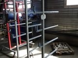 a picture of a metal rack in a garage