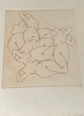 MIGUEL Juan (d'après) Gravure signée et datée 76 à la main e…