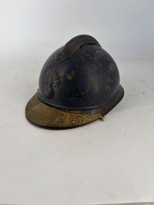 a helmet that is sitting on top of a table