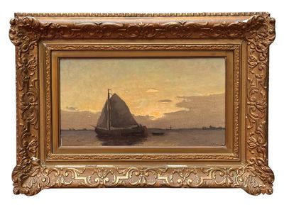 an image of a painting of a sailboat in the water