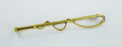 épingle à lunettes en laiton plaqué, avec fil torsadé