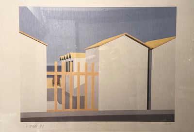 Vittorio STOPPA (1940) Plage normande, 1987