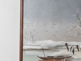 a picture of a painting on the wall of a room