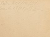 an old photo of a piece of paper with writing on it