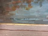 a picture of a painting on a window sill