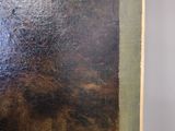 an image of a painting of a man with a beard in a green frame