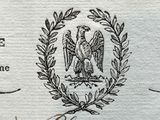 an image of a close up of a piece of paper with a picture of a bird on it