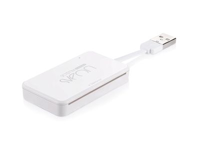 an image of a white usb cable connected to a white device