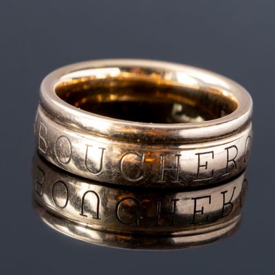 BOUCHERON. Une bague en or 750‰, modèle 1858.