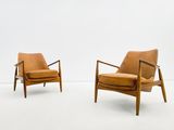 paire de fauteuils danois du milieu du siècle, dans le style de Hans J. Wegner