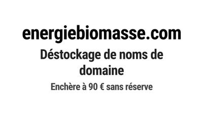 Nom de domaine energiebiomasse.