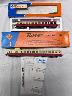 HO - ROCO - autorail X2800 et remorque en livrée jaune et rouge – Réf  - Photo 1