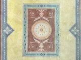 une image représentant une photo d'un tapis sur lequel figure une horloge