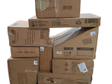 boxes stacked on top of each other on top of each other