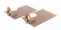 Paire d'appliques à un bras de lumière de forme rectangulair… (photo 2)