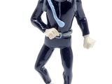 a figurine of a man in a wet suit and diving gear