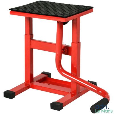 un gros plan sur une table rouge au plateau noir