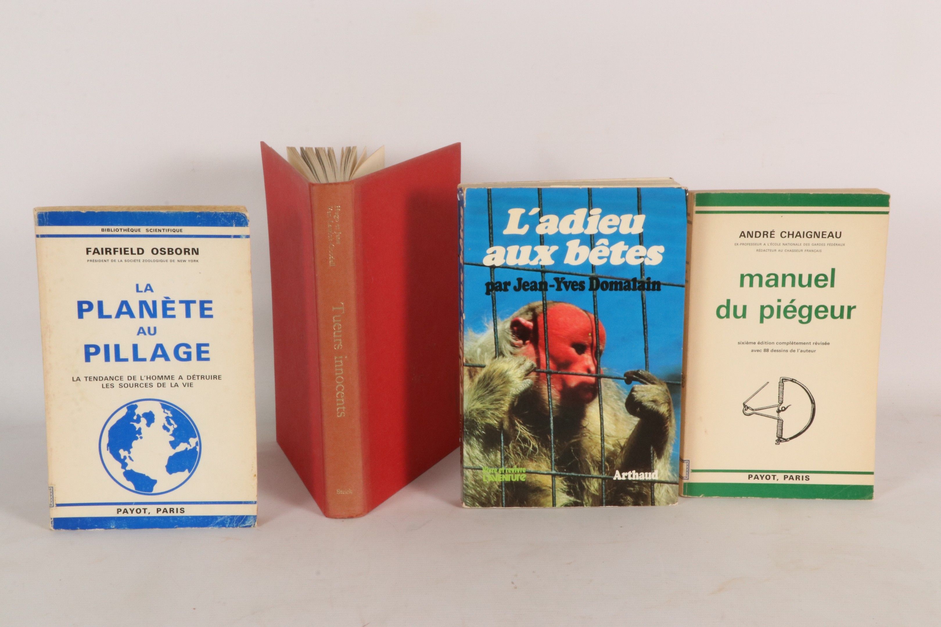 [ZOOLOGIE, CYNEGETIQUE et ECOLOGIE] Réunion de 4 ouvrages mo…