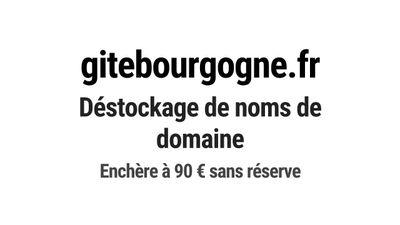 Nom de domaine gitebourgogne.fr.
