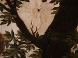 an image of a painting of a tree with a spider on it