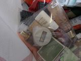 a close up of a bag of beauty products