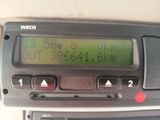 a close up of a car radio with the time displayed