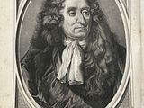 portrait of jean de la fontaine, engraved by jean de la fontaine, after a painting by jean de la fontaine