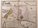 une vieille carte du Moyen-Orient et de l'Afrique