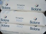 several packages of biolane are stacked on top of each other