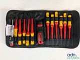 an image of a set of electrical tools in a black case