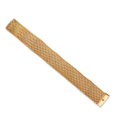 an 18k gold bracelet bracelet, by cartier