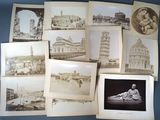 a lot of old photos of different buildings and buildings