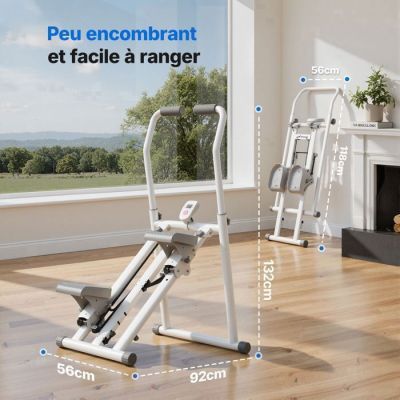 an image of a home gym equipment set up in a living room
