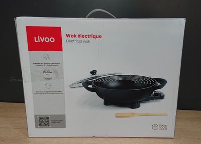 Wok électrique - LIVOO - DOC128N - 1500W - capacité 4L- reto…