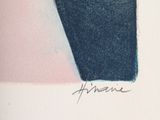 an image of a painting of a black and pink piece of art
