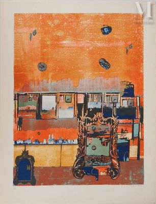 une image représentant un tableau représentant une cuisine avec une table et des chaises